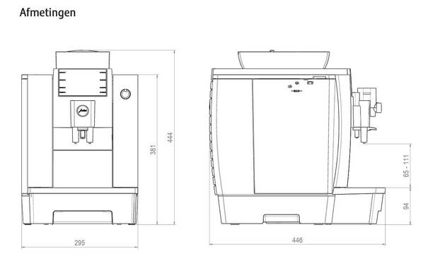 W4 - Dark Inox (EA) afmetingen